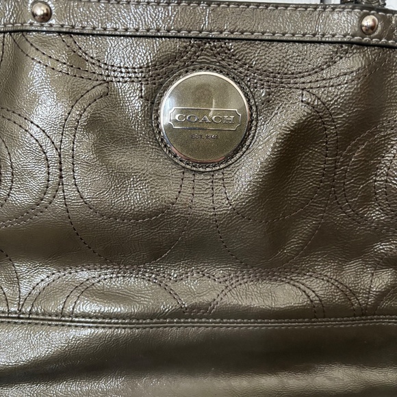 Coach Signature C Patent Leather Shoulder Bag - Picture 5 of 5